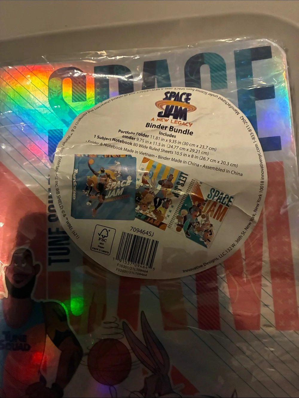 Space Jam Spiral Notebook, Folder, and Binder Bundle